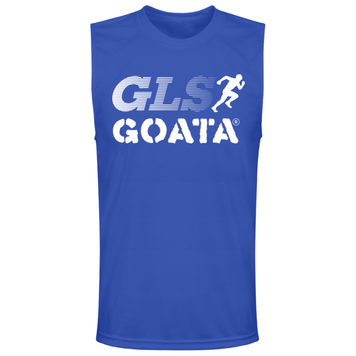 GOATA® Men's Zone Muscle Tee - White Stripes