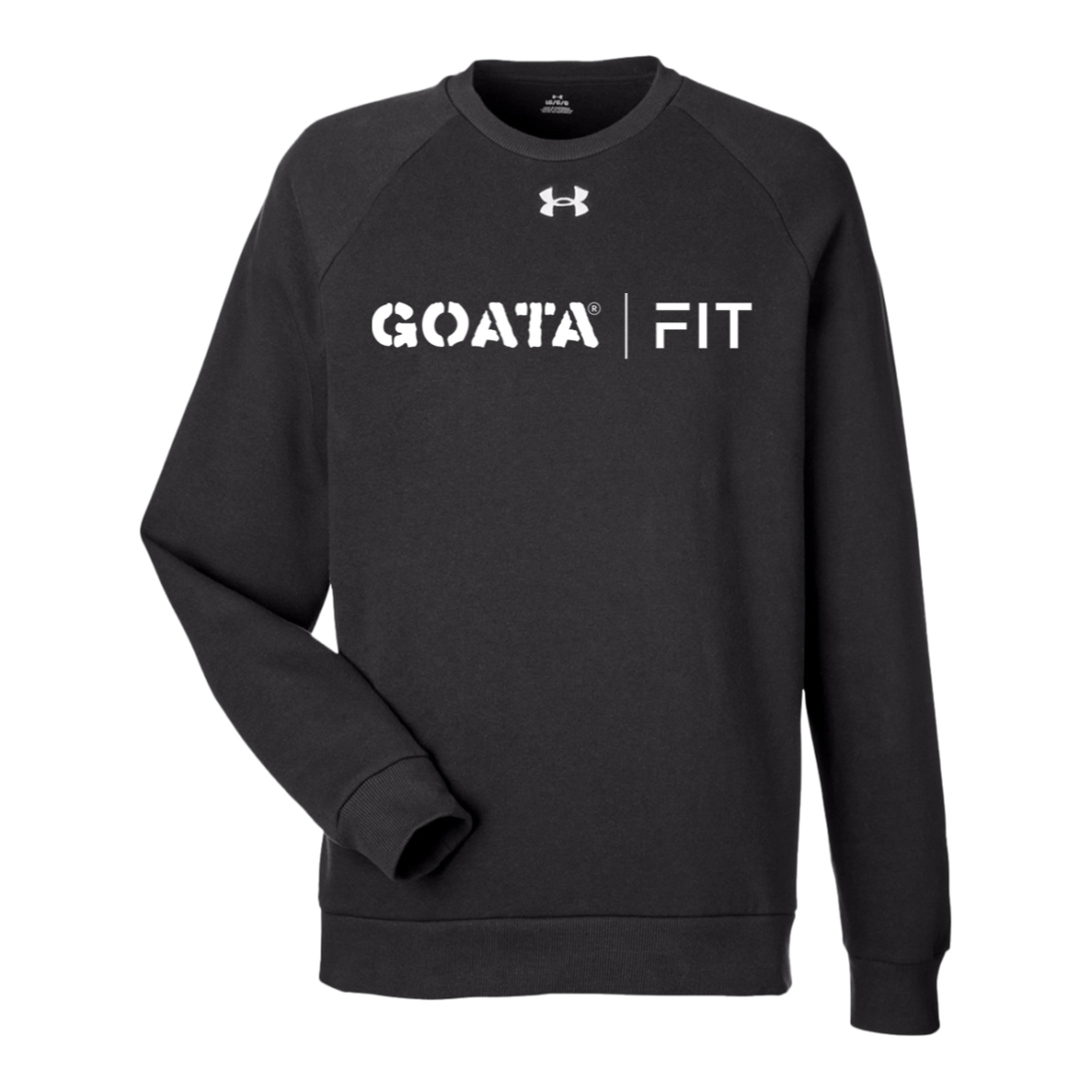GOATA® | FIT Under Armour Men's Rival Fleece Sweatshirt - White