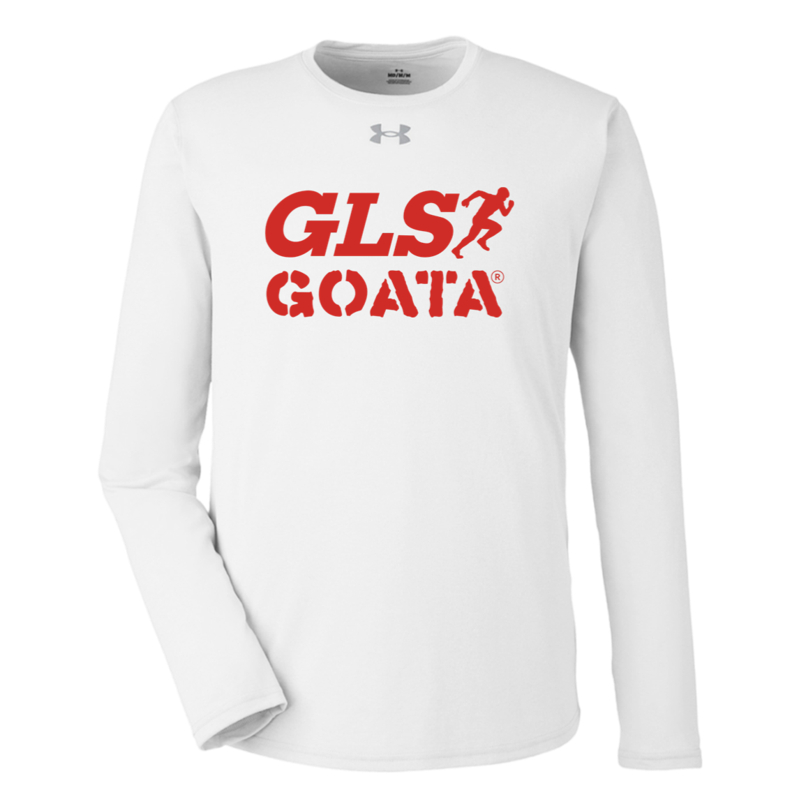 GOATA® Under Armour Tech Long Sleeve Tee - Red Solid