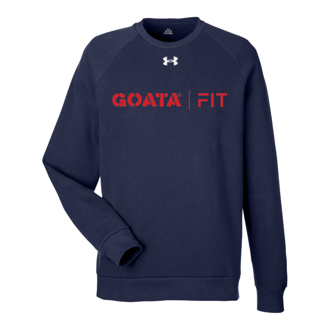 GOATA® | FIT Under Armour Men's Rival Fleece Sweatshirt - Red