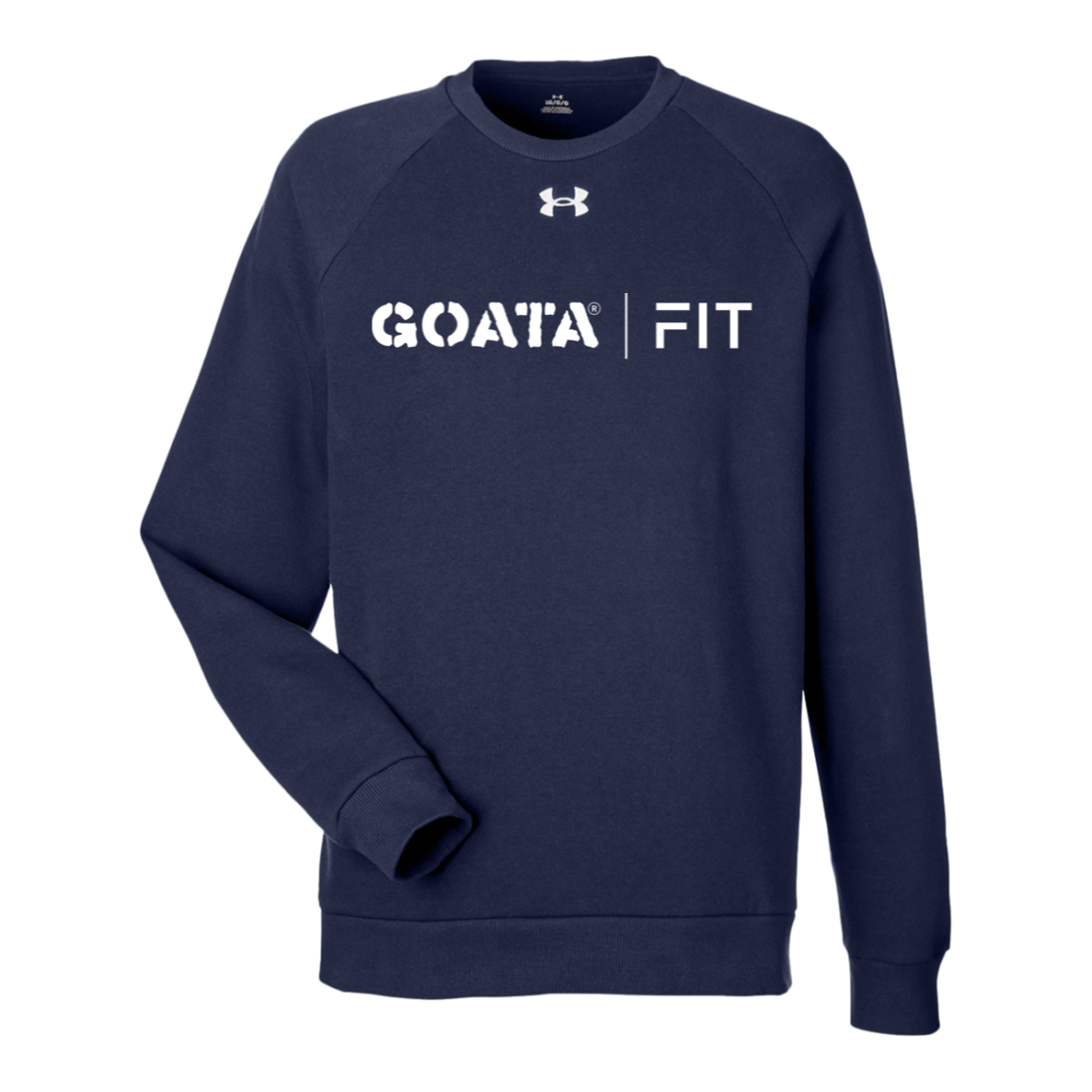 GOATA® | FIT Under Armour Men's Rival Fleece Sweatshirt - White
