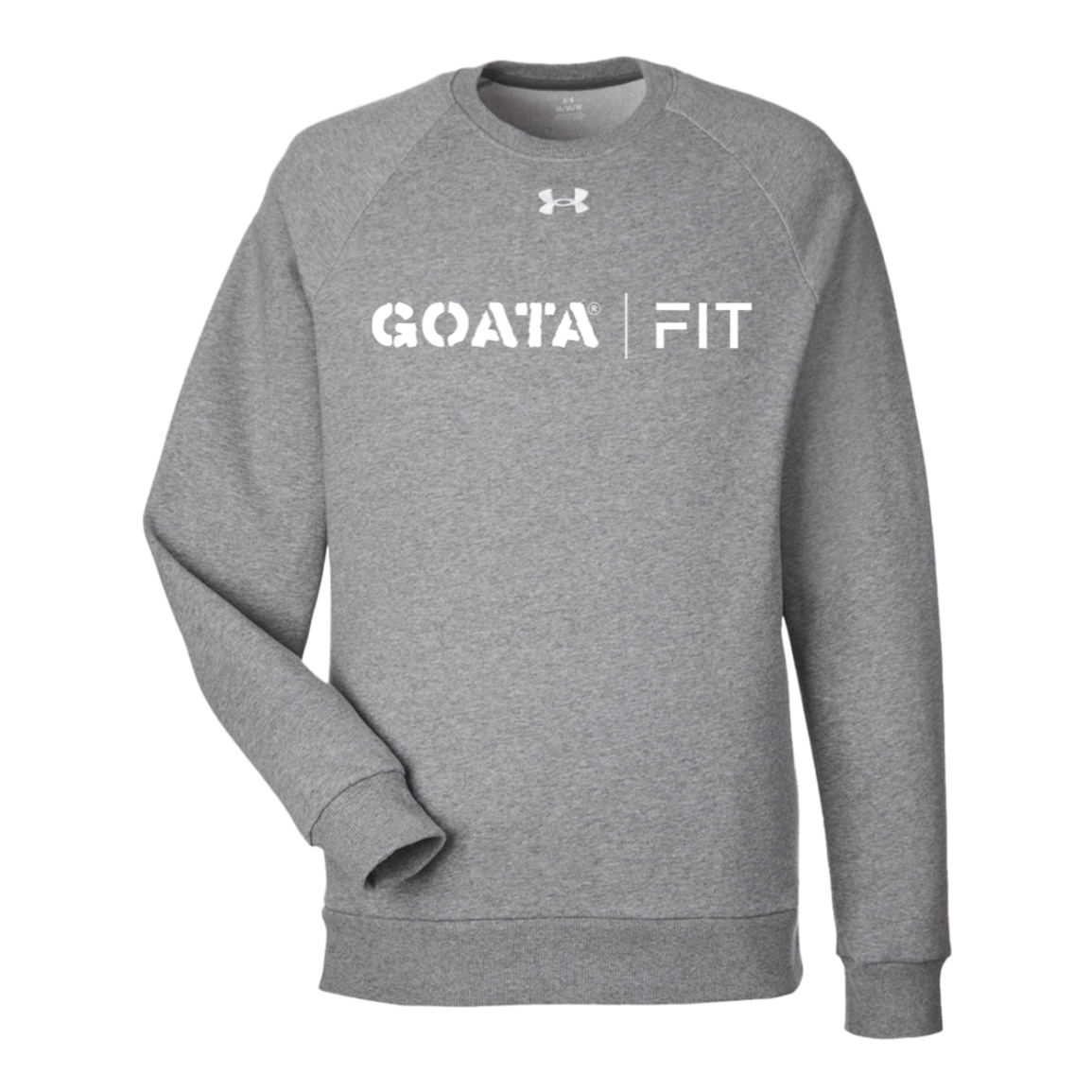 GOATA® | FIT Under Armour Men's Rival Fleece Sweatshirt - White