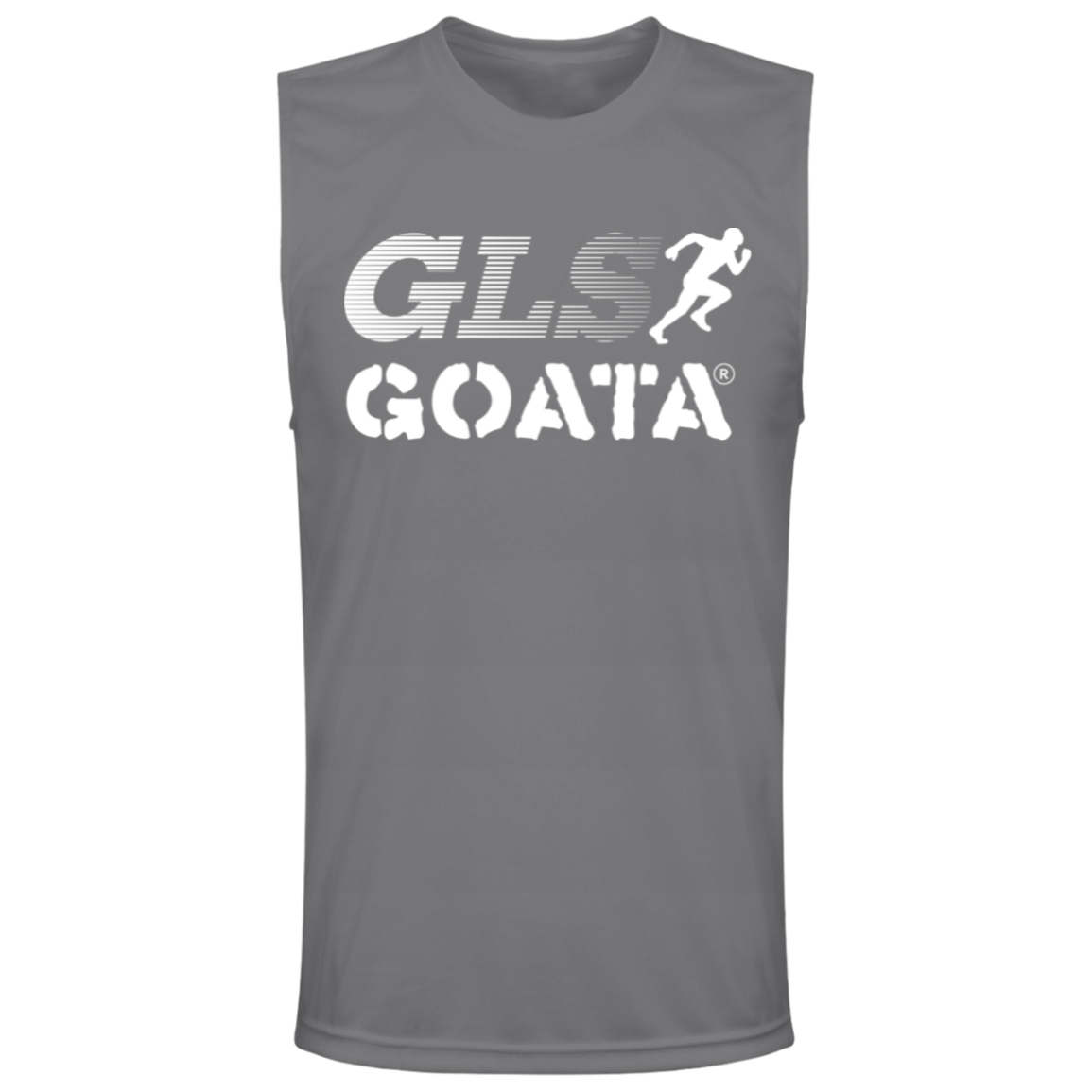 GOATA® Men's Zone Muscle Tee - White Stripes