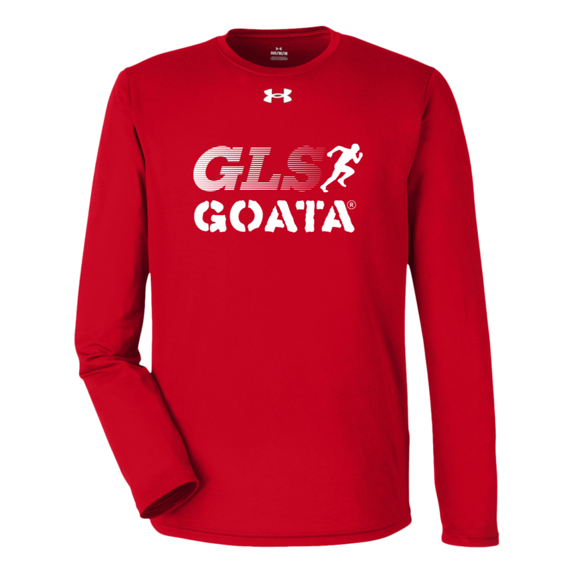 GOATA® Under Armour Tech Long Sleeve Tee - White Stripe