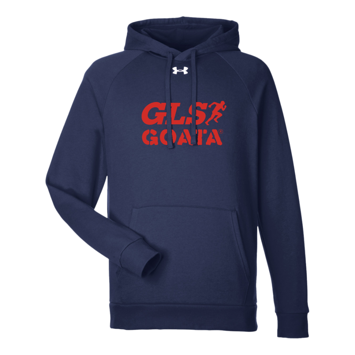 GOATA® Under Armour Men's Rival Fleece Hoodie - Red Solid