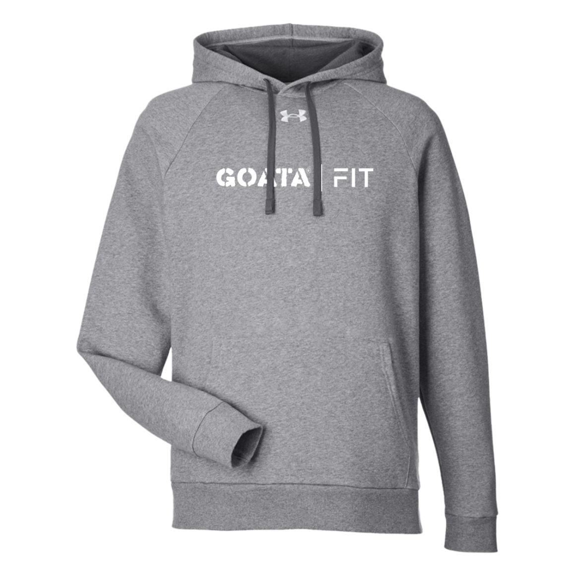 GOATA® | FIT Under Armour Men's Rival Fleece Hoodie - White