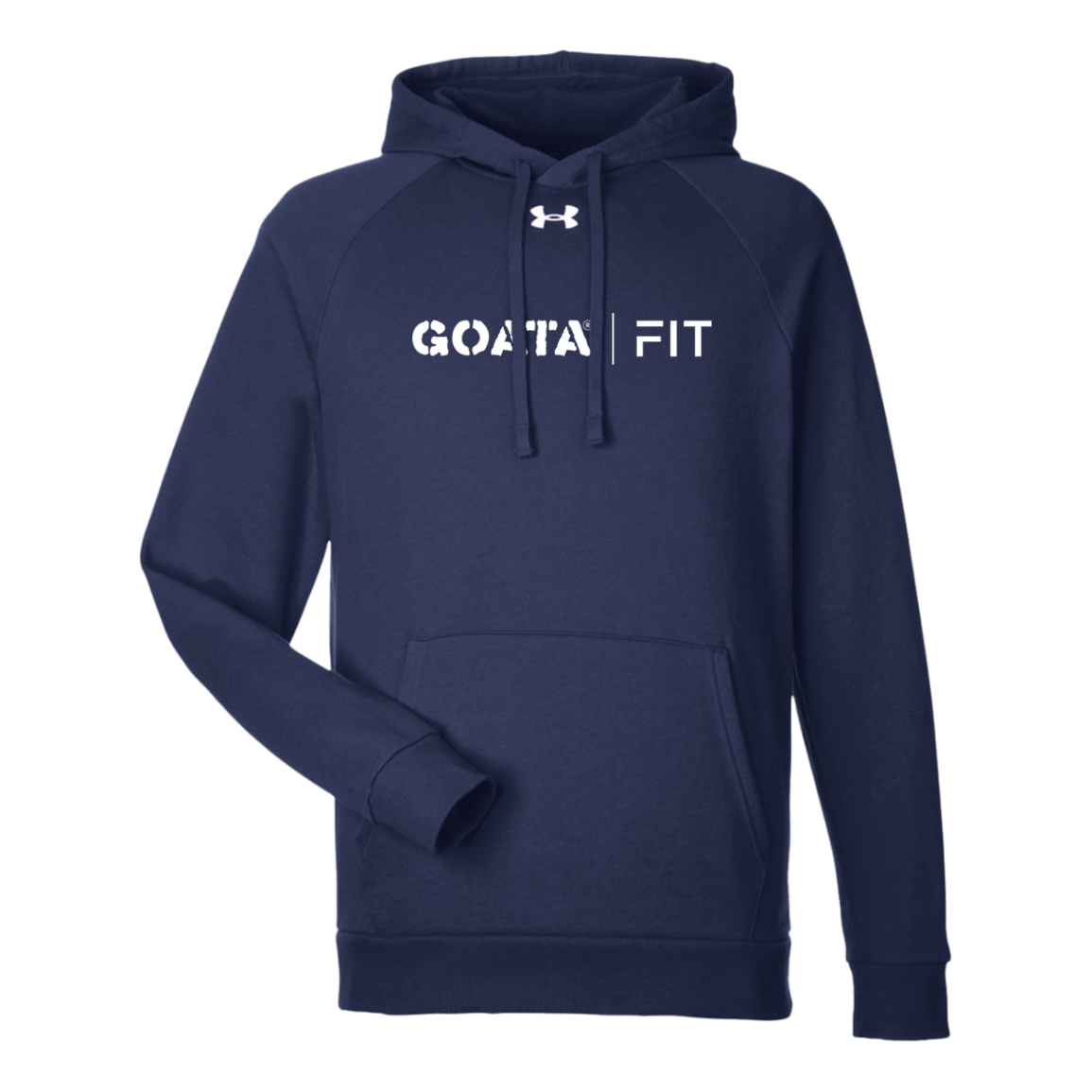 GOATA® | FIT Under Armour Men's Rival Fleece Hoodie - White