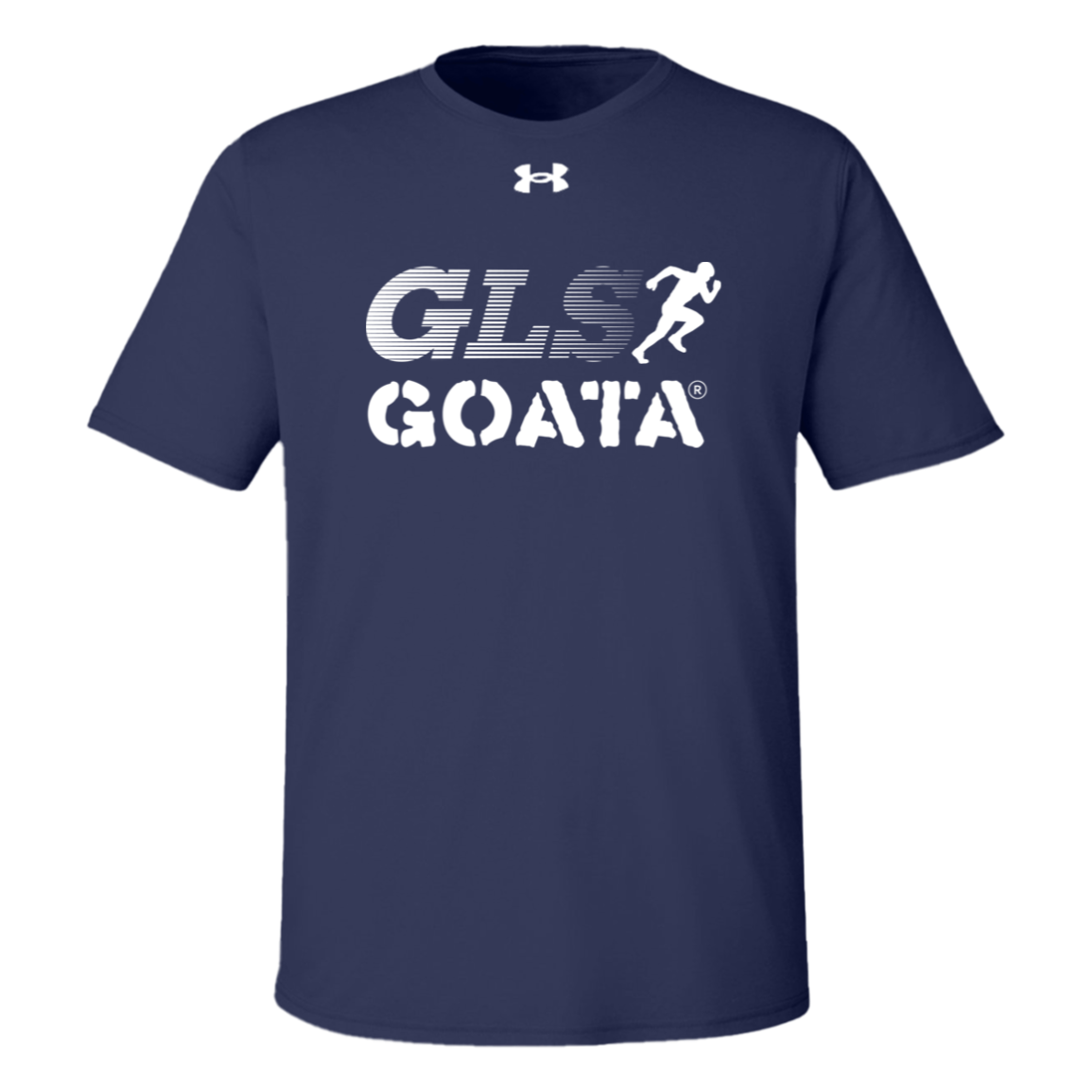 GOATA® Under Armour Team Tech Tee - White Stripe