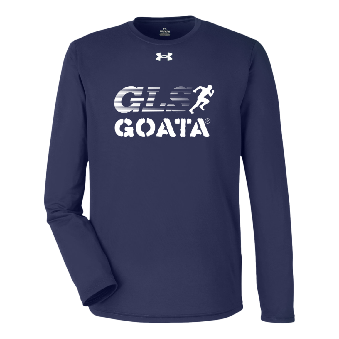 GOATA® Under Armour Tech Long Sleeve Tee - White Stripe