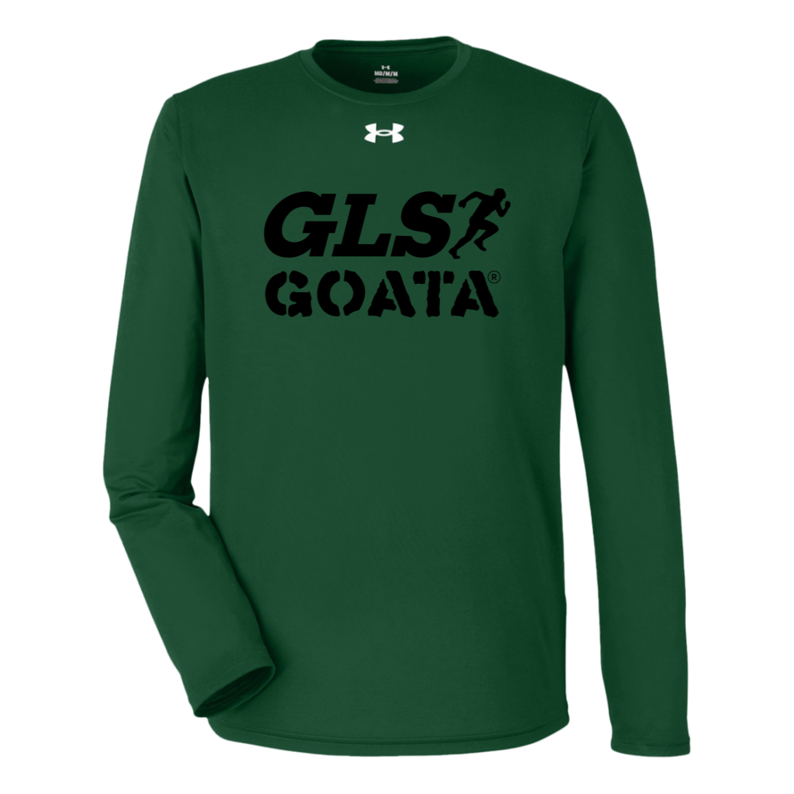 GOATA® Under Armour Tech Long Sleeve Tee - Black Solid