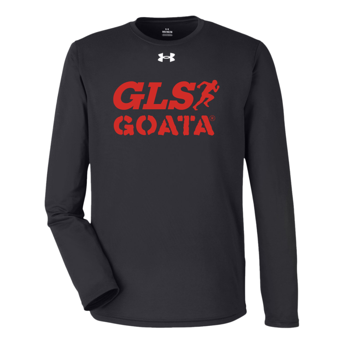 GOATA® Under Armour Tech Long Sleeve Tee - Red Solid