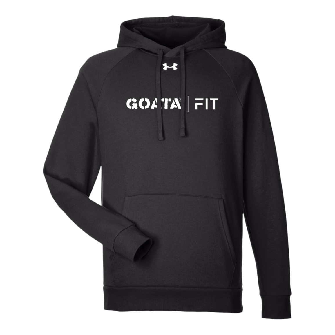 GOATA® | FIT Under Armour Men's Rival Fleece Hoodie - White