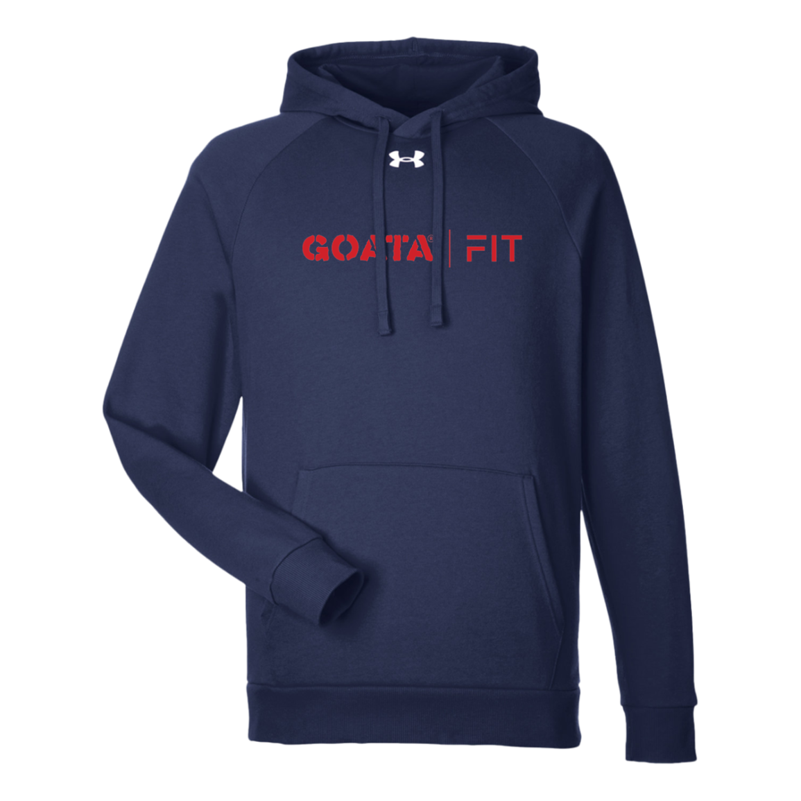 GOATA® | FIT Under Armour Men's Rival Fleece Hoodie - Red