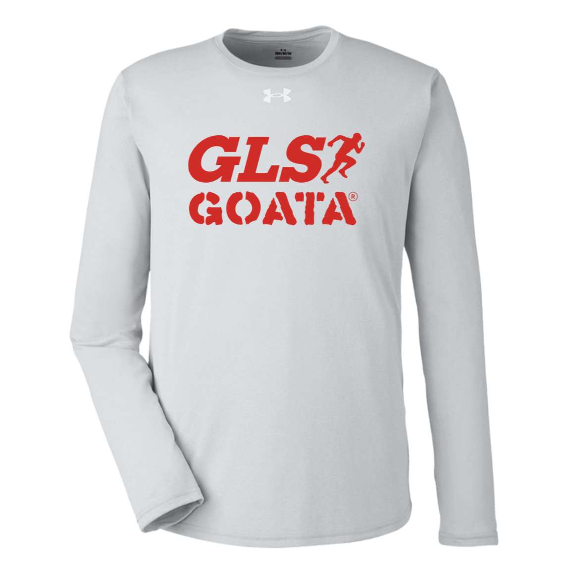 GOATA® Under Armour Tech Long Sleeve Tee - Red Solid