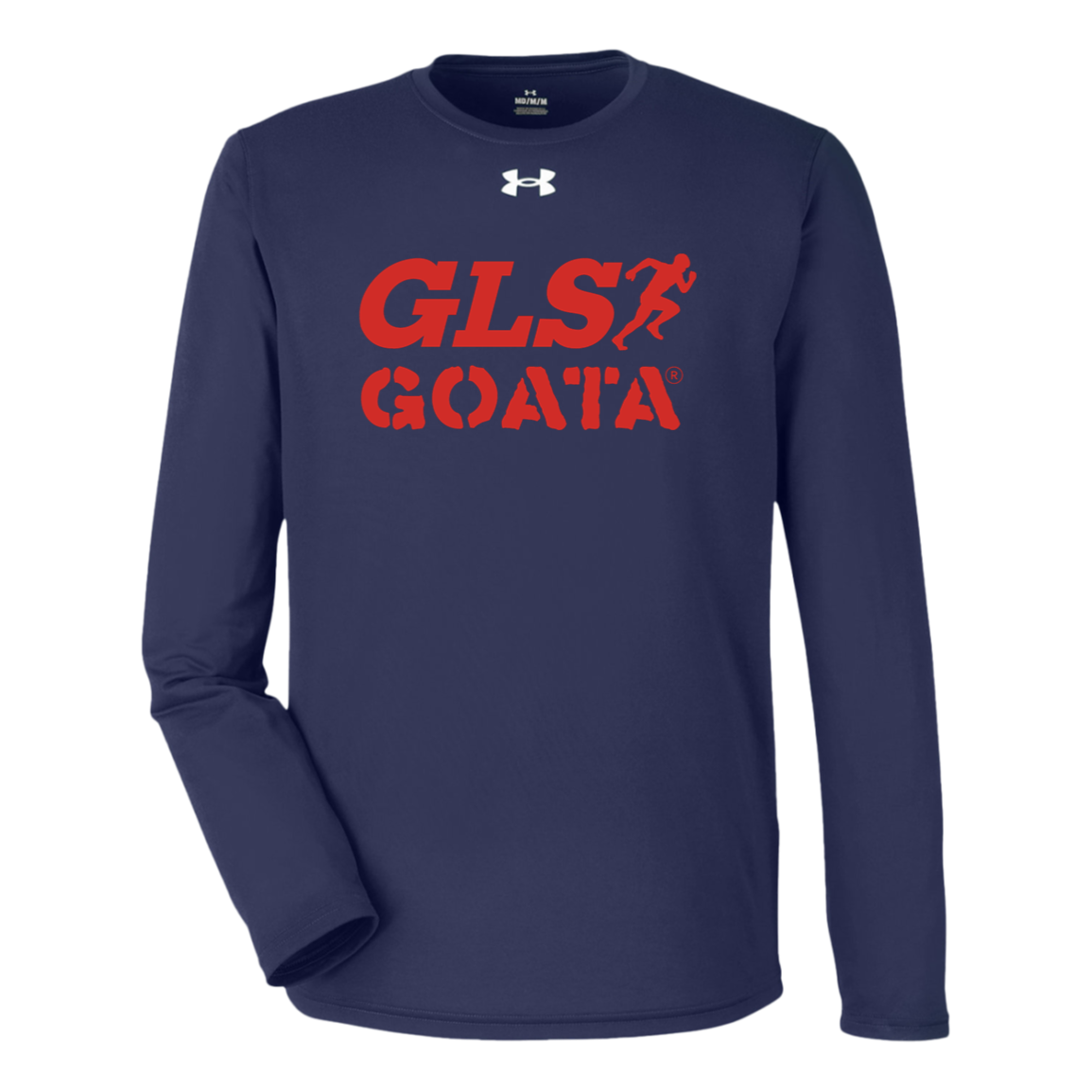 GOATA® Under Armour Tech Long Sleeve Tee - Red Solid