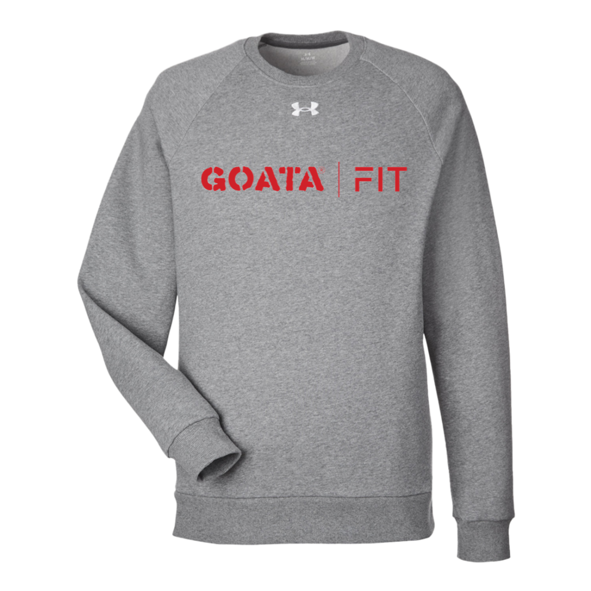 GOATA® | FIT Under Armour Men's Rival Fleece Sweatshirt - Red