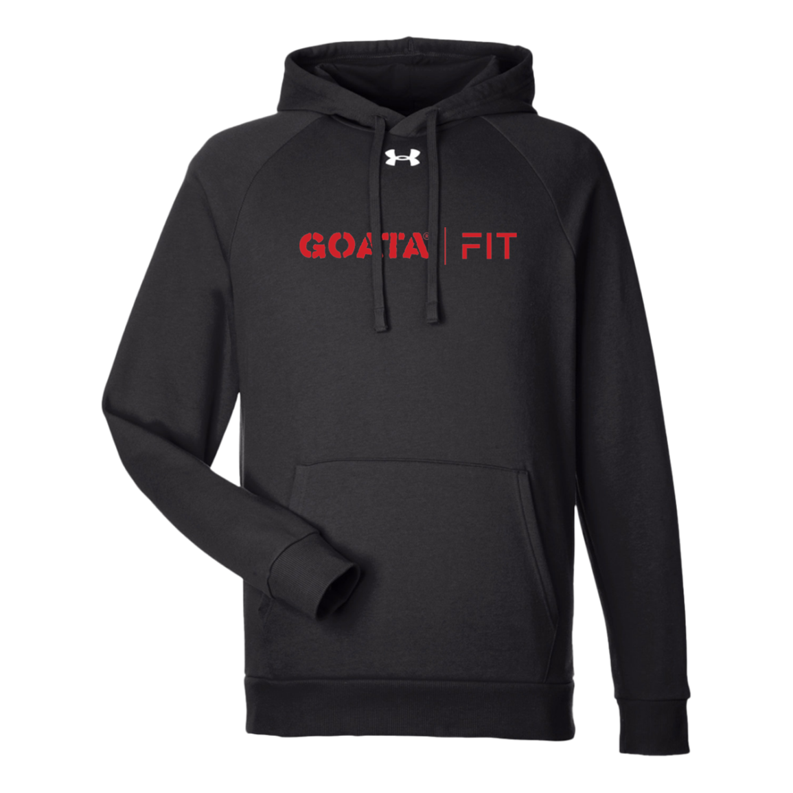 GOATA® | FIT Under Armour Men's Rival Fleece Hoodie - Red