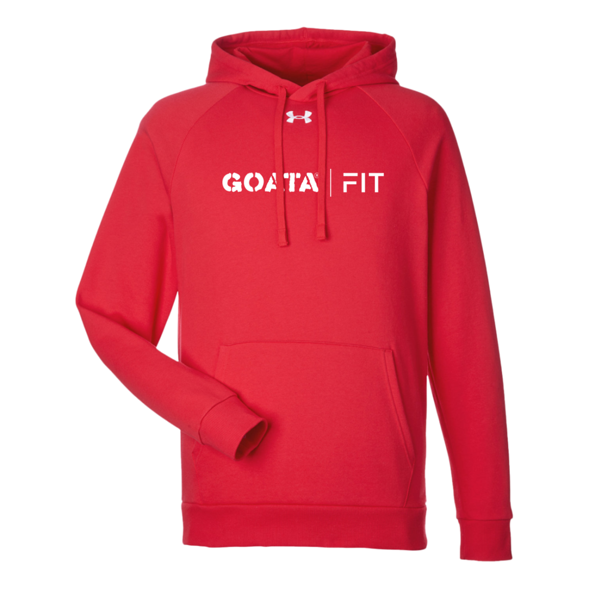 GOATA® | FIT Under Armour Men's Rival Fleece Hoodie - White