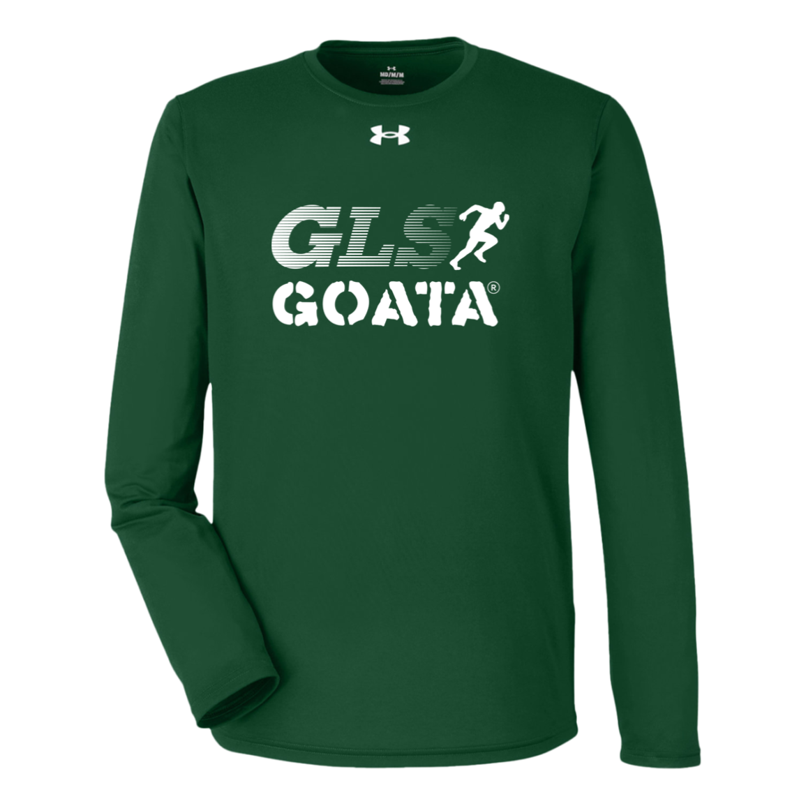 GOATA® Under Armour Tech Long Sleeve Tee - White Stripe
