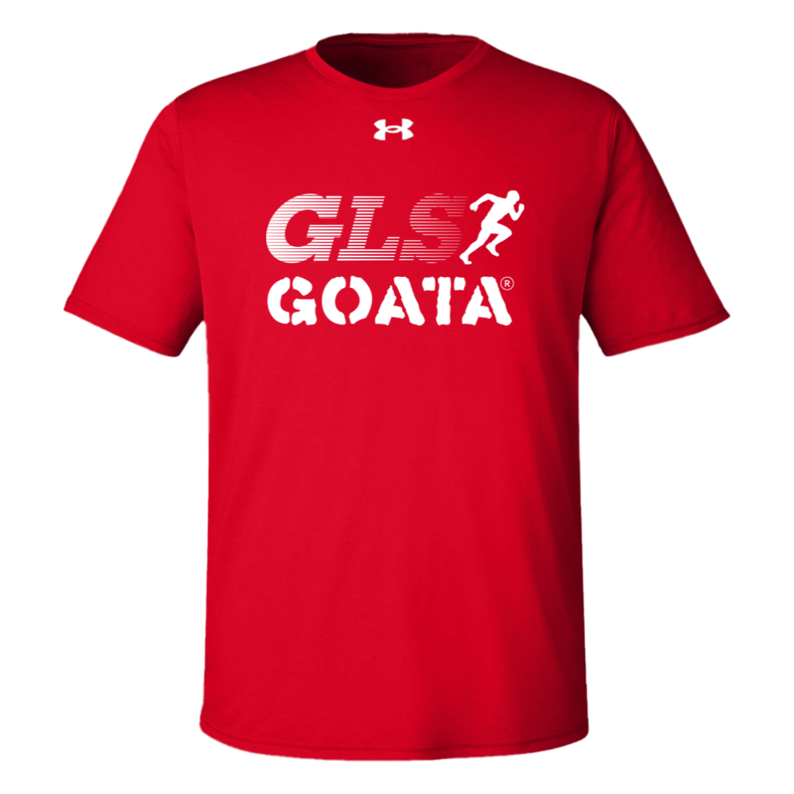 GOATA® Under Armour Team Tech Tee - White Stripe