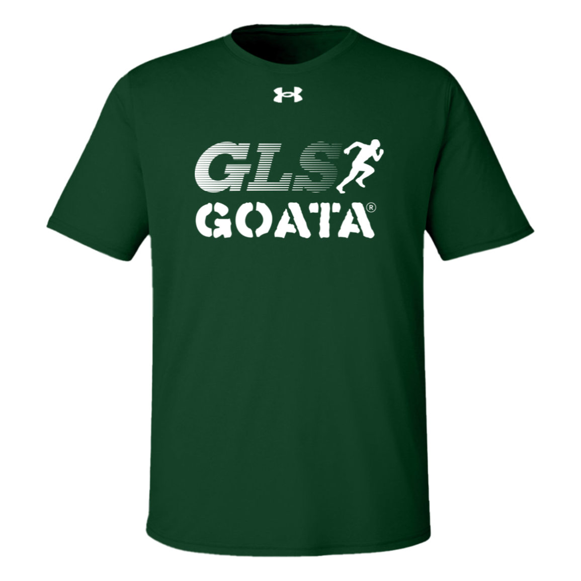 GOATA® Under Armour Team Tech Tee - White Stripe