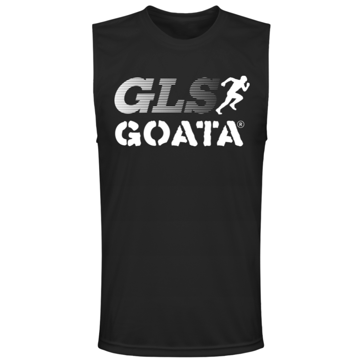 GOATA® Men's Zone Muscle Tee - White Stripes