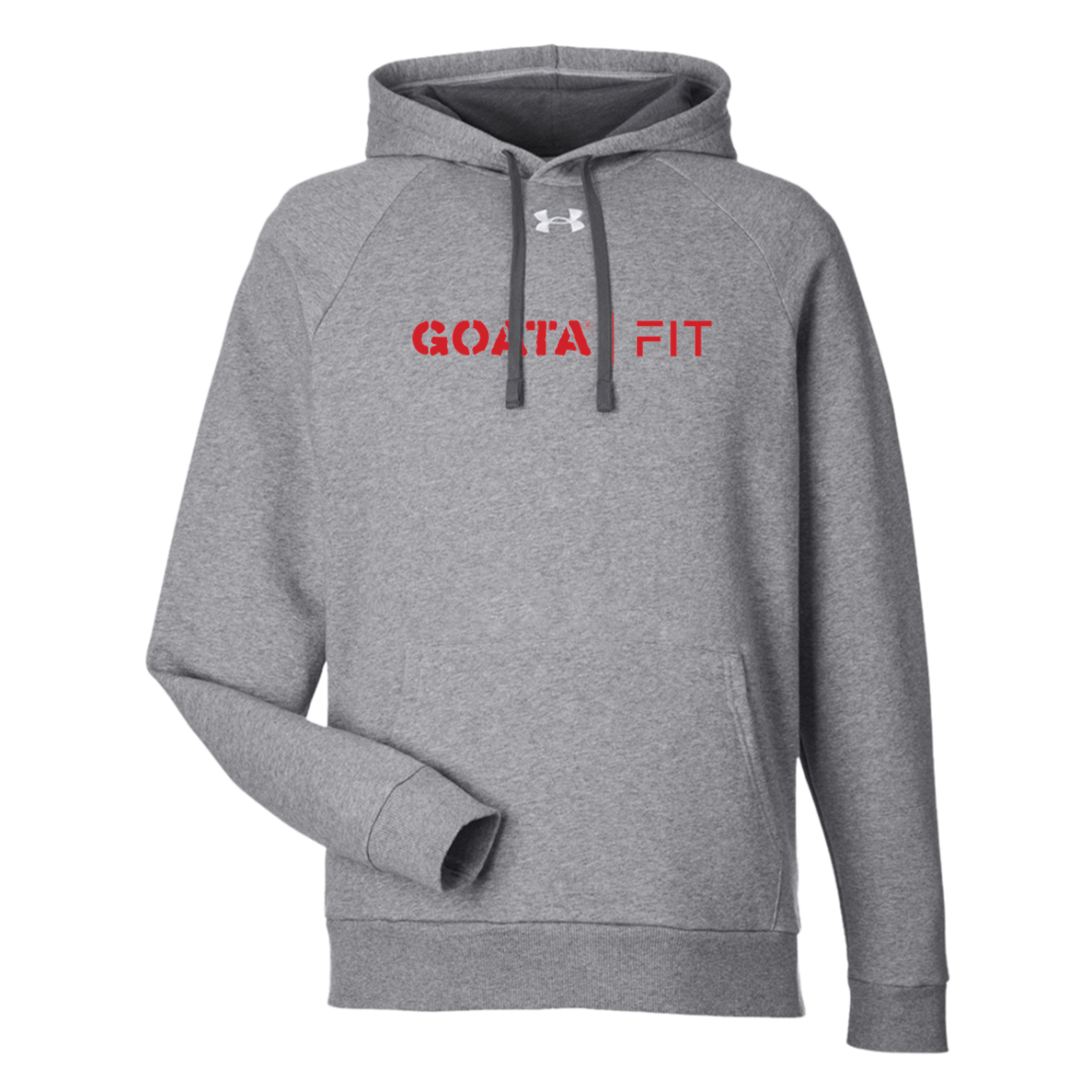 GOATA® | FIT Under Armour Men's Rival Fleece Hoodie - Red