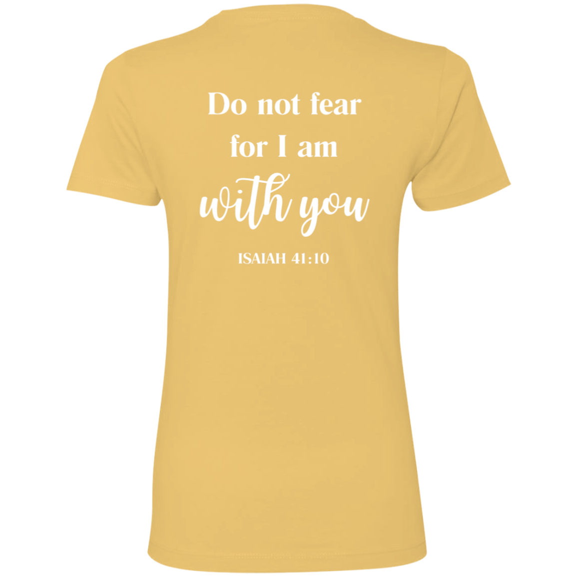 GOATA® Women's SS Tee Isaiah 41:10 - White