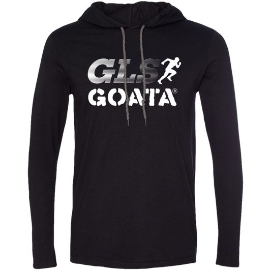 GOATA® LS T-Shirt Hoodie - White Logo