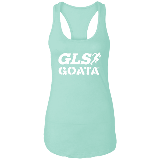 GOATA® Ladies Ideal Racerback Tank - White Solid